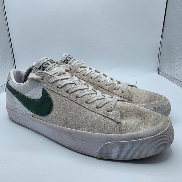 Nike SB Zoom Blazer Pro GT Mens SIze 12 White Green Sneaker Shoes Casual Walking - Picture 1 of 13